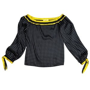 Bailey 44 Small Black Yellow Top Tie Sleeves